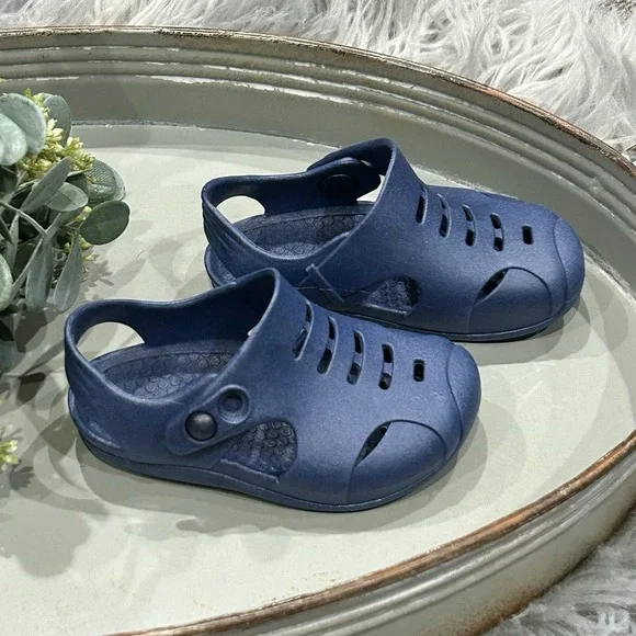 Okabashi Navy Toddler‎ Waterproof Sandals Size 5 Sustainable Shoes Made In USA