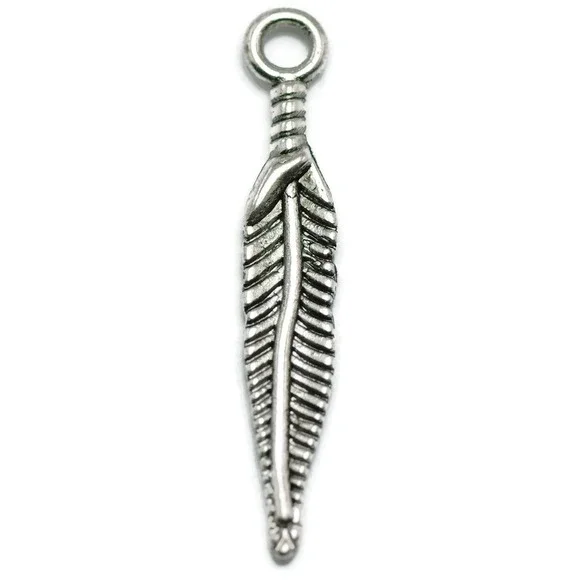 16pcs‎ Feather Charms nature bird jewelry making supplies