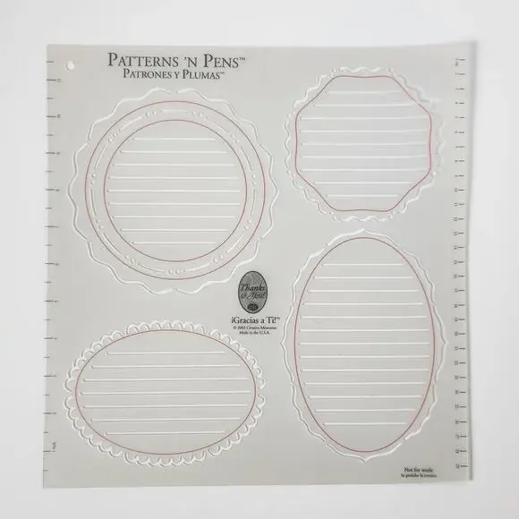 Creative Memories Storylines Patterns N Pens Journalling Scrapbooking Stencil