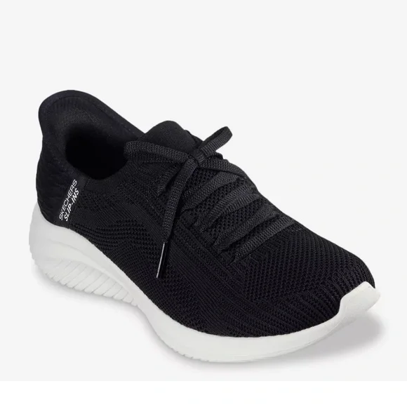 Skechers Hands Free Slip-Ins Ultra Flex 3.0 Brilliant Path Sneaker in Black Sz 6