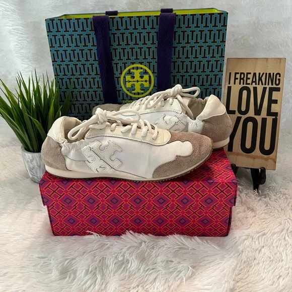 🎉HPx2🎉 Tory Burch Vintage Double T Trainer Sneakers