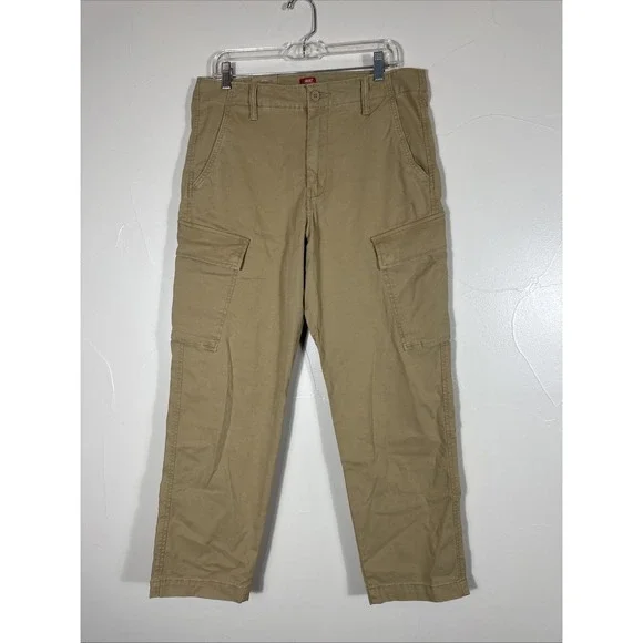 Levi's XX Cargo Men's Tapered‎ Leg Stretch Khaki Cargo Pants - 34 X 30 New Tags