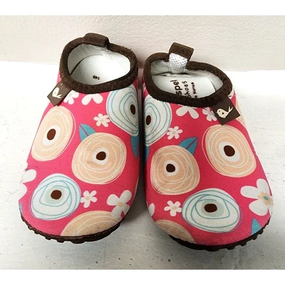 Kinderspel Baby/Toddler  Pull On Water‎ Shoes  Confetti Flower   Size 6