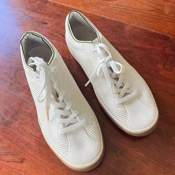Rothy's The Lace Up - Off White‎ Sneakers. Size 10