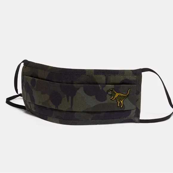 NEW Coach Rexy Wild Beast Camo Face Mask