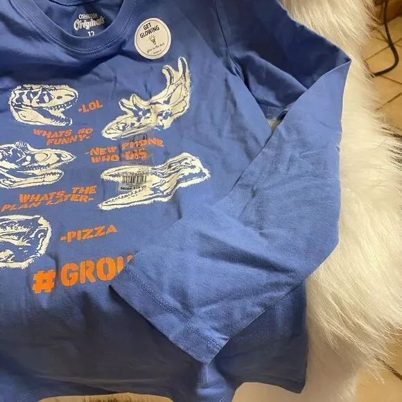 Boys Oshkosh B’gosh Size 12 Glowing Long Sleeve Tee