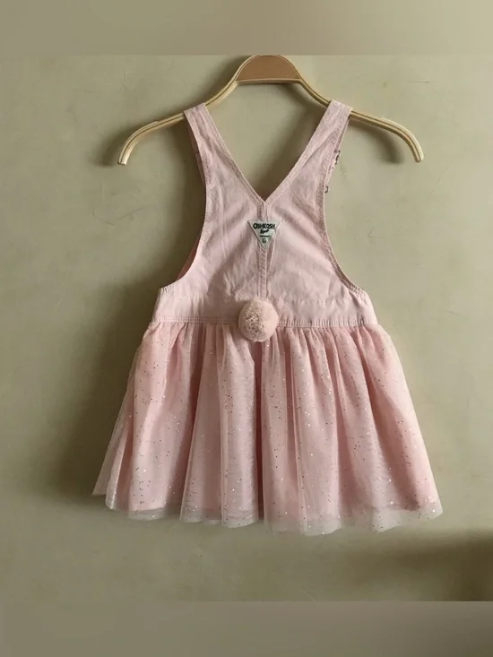 OshKosh B'gosh Light Pink Girls' Overalls Style Dress
