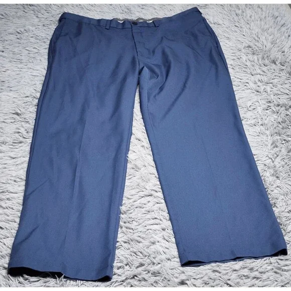 Haggar‎ Golf Pants Mens 40x30 Cool 18 Pro Classic Fit Dress Workwear Polyester