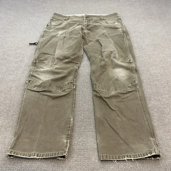 Kuhl The Law Pants Mens 36x32 Brown Vintage Patina Dye Hiking Gorpcore Outdoors