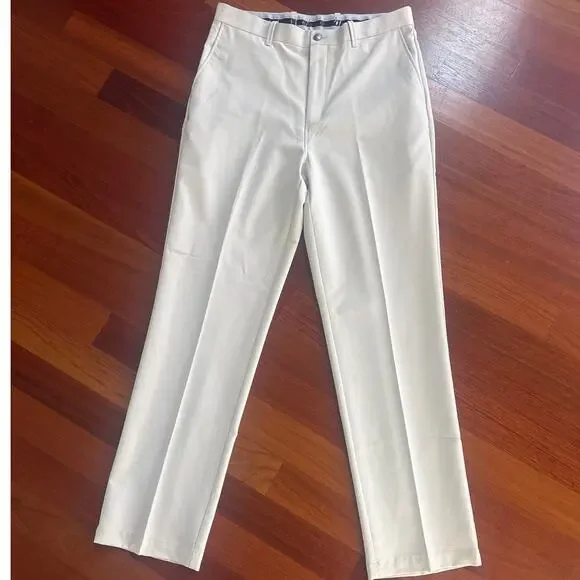 Callaway Flat Front Golf Pants-Cream Size 34/34
