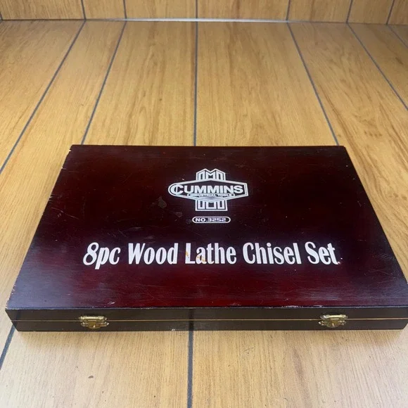 Cummins Industrial Tools 8pc Wood‎ Lathe Chisel Set No.3252 Woodworking