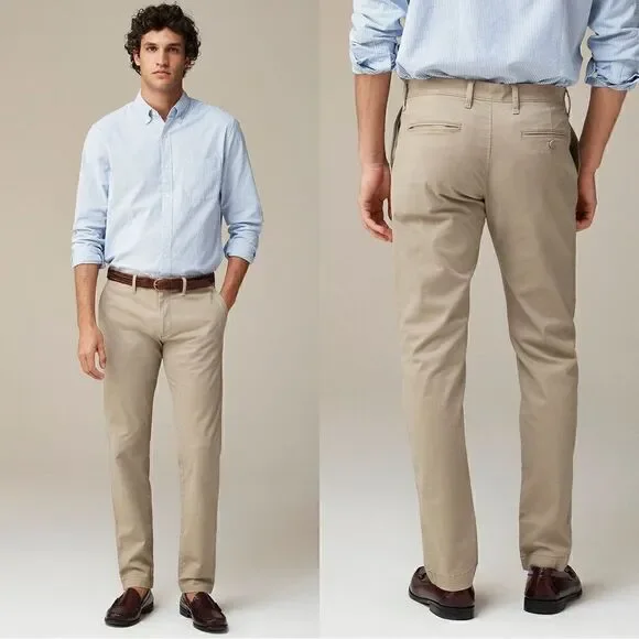NWT J. Crew 484 Slim-fit stretch chino pant size 34/30