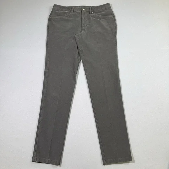 Lululemon ABC Pants Slim *Utilitech Mens 36x32 Gray Stretch Canvas Chino LM5ABOS