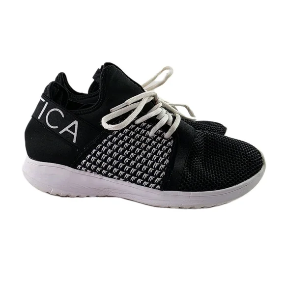 Nautica Kappil BlackTennis Shoes Sneakers Lace Up Women's Size 8.5