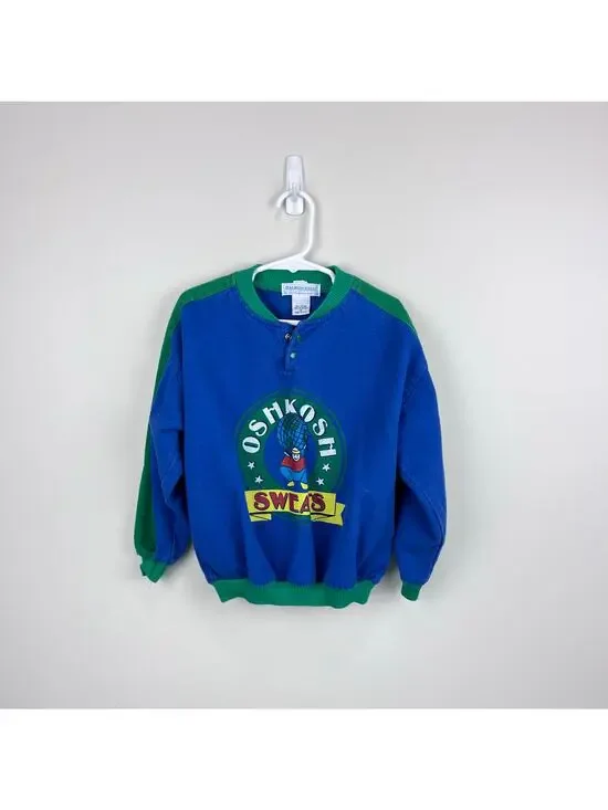 Vintage OshKosh B'gosh Blue Sweats Pullover 6 USA