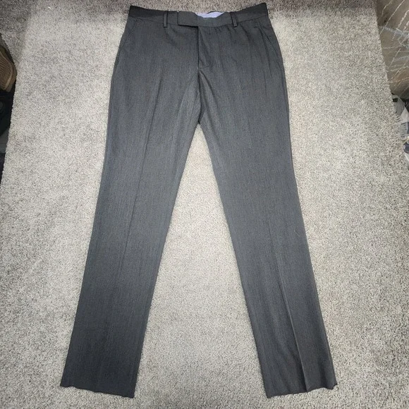 Polo Ralph Lauren Dress Pants Mens 44x37‎ Gray Career Business Office Corpcore