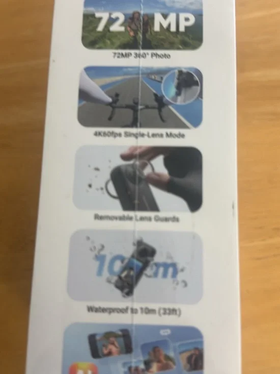 Insta360 Camera Box — White with Blue Accent Photos