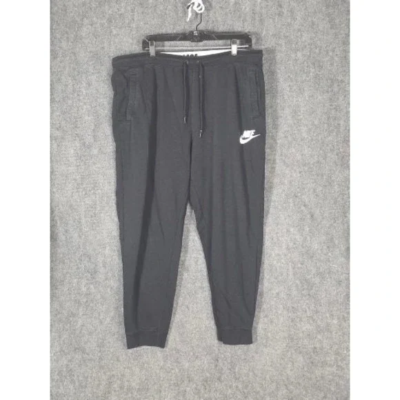 Nike Sportswear Club Fleece Joggers Mens 2X Black Tapered‎ Sweatpants AQ9426-010