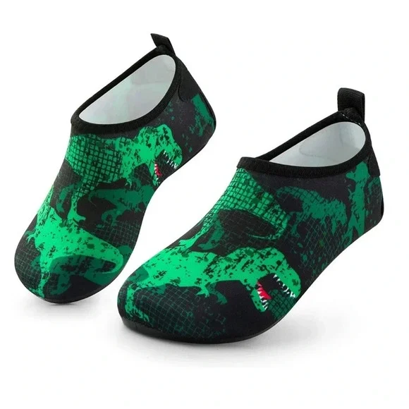 NIB!! Unisex dinosaur t-Rex 🦖 theme water shoes 12/13