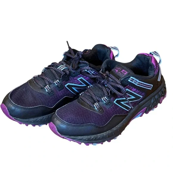 New Balance Women’s 410v6 Trail Running Hiking Shoes Sneakers black Purple 9