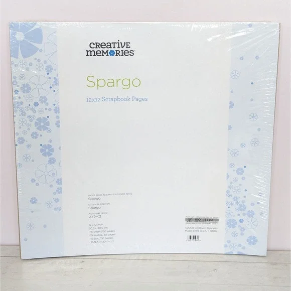 NEW Creative Memories 12x12 SPARGO Album Pages TRUE SIZE 15 Sheets/30 Pages NIP