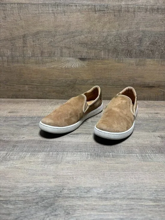 Uggs Jass Tan Suede Slip On Sneakers Women's Size 11