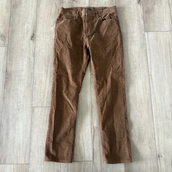 J. Crew Flex Slim Fit Corduroy Pants Men's Size 30x30 Light Brown