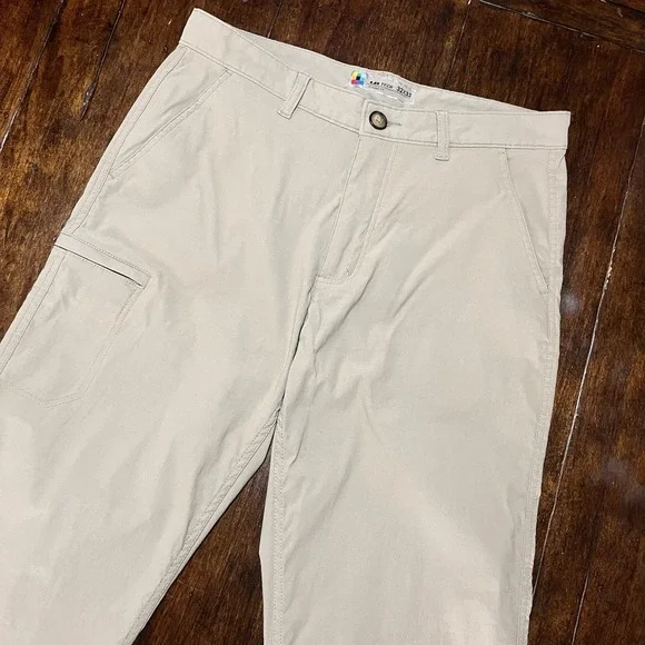 Unionbay Mens UB Tech Classic Chino Casual Pants Cargo Hiking Outdoors Sz 32/32‎