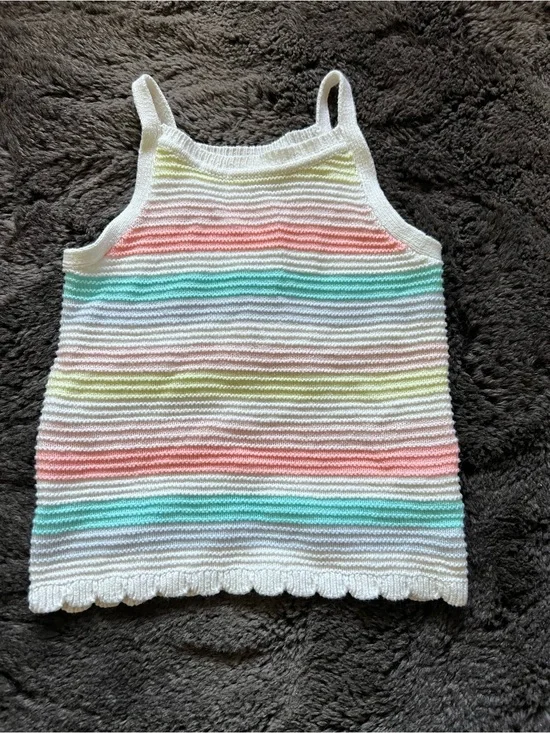 OshKosh B'gosh Crochet Summer Tank Top Size 6X
