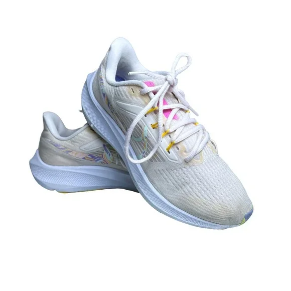 Nike Air Zoom Pegasus 39 White Multi Running Shoes Womens 9