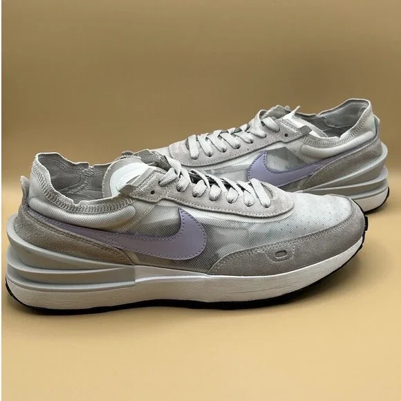 Nike Waffle One Gray Purple Running Shoes‎ - Women's Size 11.5 Men's Size 10