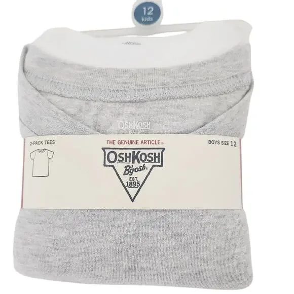 12 New Osh Kosh B'gosh Two Pack Cotton Tees