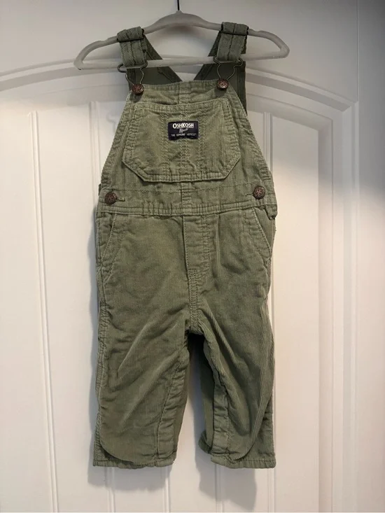 OshKosh B'gosh Olive Green Corduroy Overalls