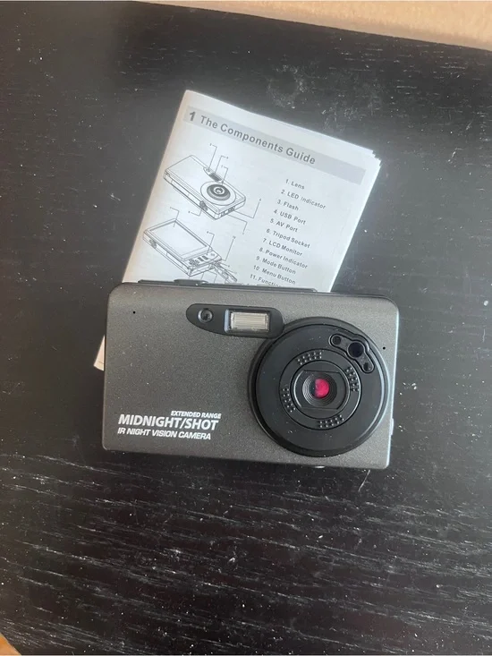 Midnight Shot IR Night Vision Camera - Black