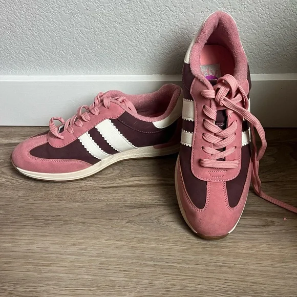 DV Dolce Vita Pink Blush and Maroon Sneakers