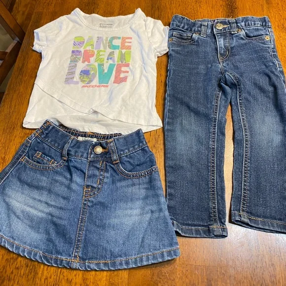 Sketchers, Cherokee, and Oshkosh grouping. Size 2T.