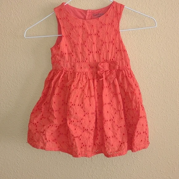 Genuine Kids Oshkosh Sleeveless Eyelet Dress Size 2T