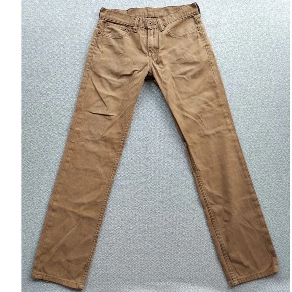 Levi's Pants Mens 31x32 Brown 511 Skinny Fit Stretch Twill Casual Chinos