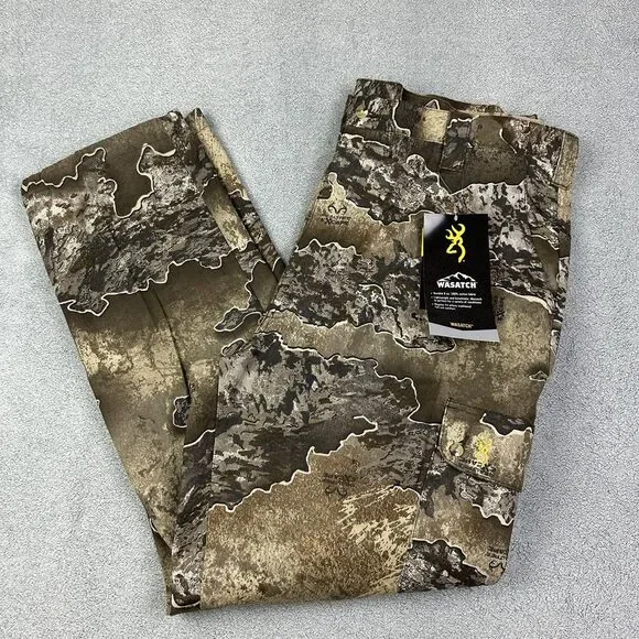 Browning Wasatch Pants Mens 2XL Realtree Excape Fieldwear Cargo Camo Hunting NEW