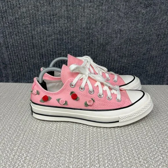 Converse Chuck 70 Low Valentines Day Pink Roses Floral Sneakers Shoes Women’s 7