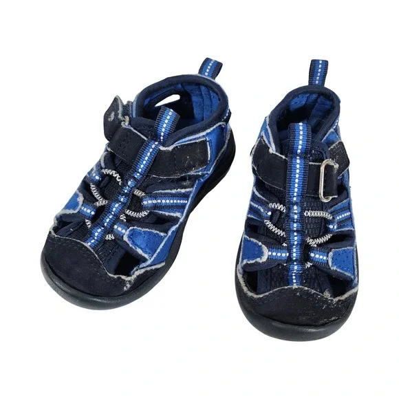 OshKosh‎ Bgosh Toddler Boys Blue Navy Athletic Water Sandals Size 5M