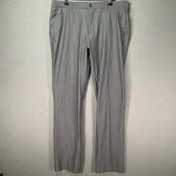 Adidas‎ Golf Pants Mens 34x34 Gray Stretch Performance Lightweight