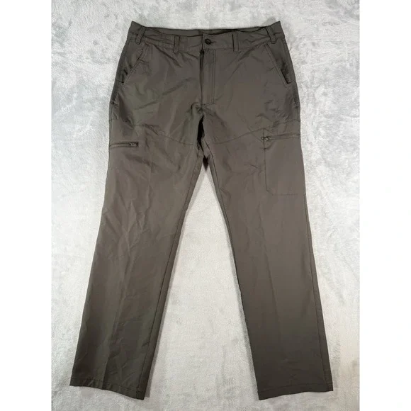 Magellan Pants Men's 38 Grey Classic Fit Moisture Wicking Fishing Outdoor