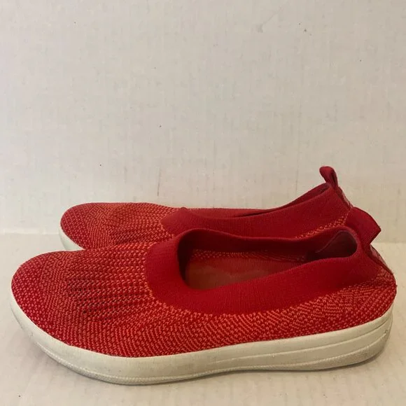 Fitflop Woven Sneaker 7.5 Red