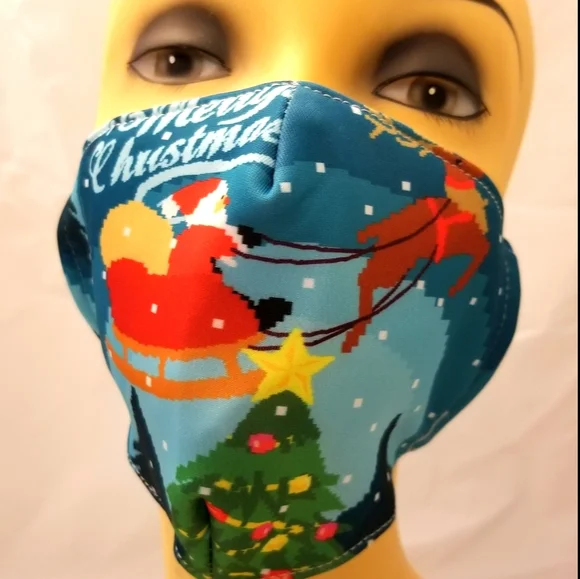 Christmas Theme Face Mask