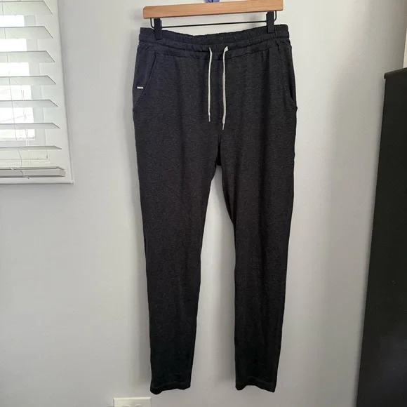 Vuori men’s large Ponto Performance Pants Charcoal Grey Outdoor Comfy