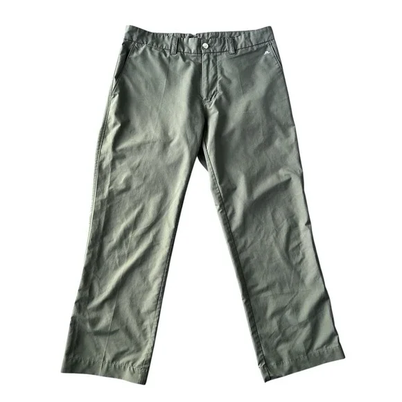 J. Lindeberg Elof Pants 30x34 Mens Green Golf Trousers Stretch Slim Fit