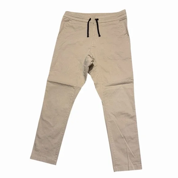 Paskho Pants Mens Large Community Made Comfy Stretch Chino Drawstring Hiking USA