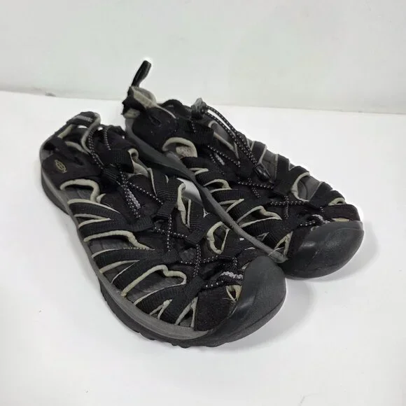 Keen NP H2 Hiking Shoes Water Sandals Kids Outdoor Black Size 8 Youth Closed Toe