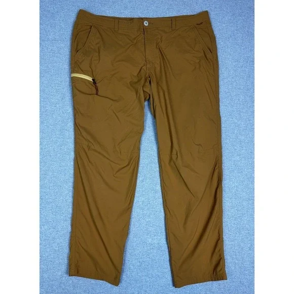 REI Co-op Pants Mens 44x32 Brown Nylon Stretch Hiking Trail Outdoor Adventure